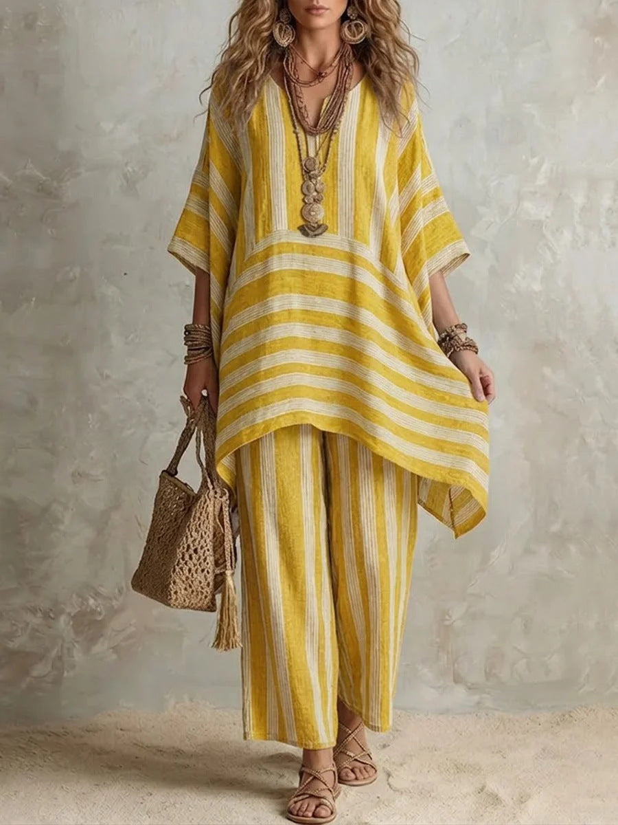 Ramona Striped Two Piece Set