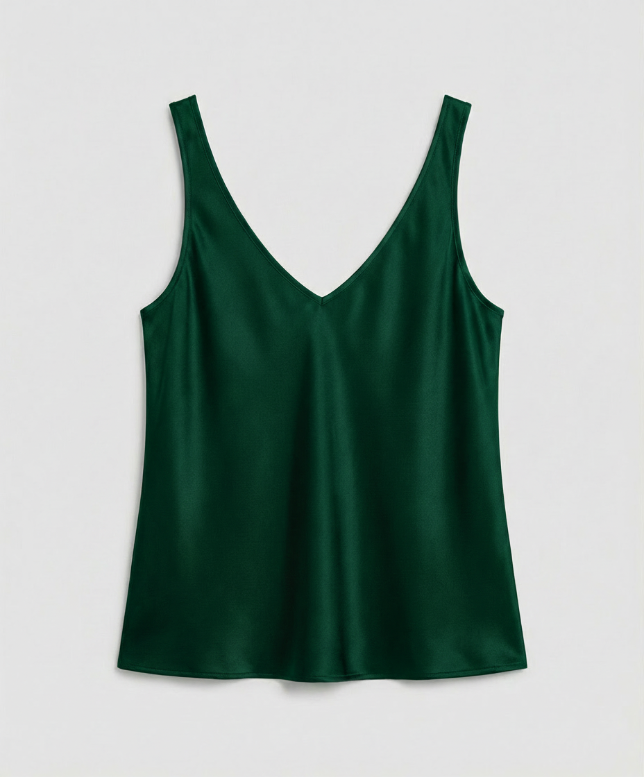 Siena Satin V Neck Camisole Top