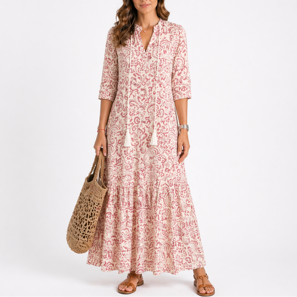 Evelyne Summer Flowy Maxi Dress