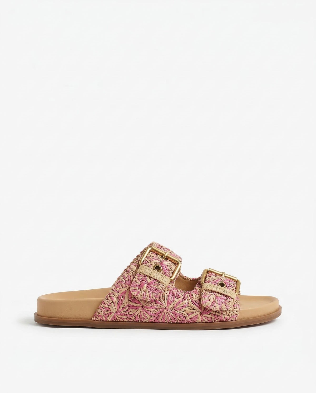 Rosalie Buckle Slides Sandals