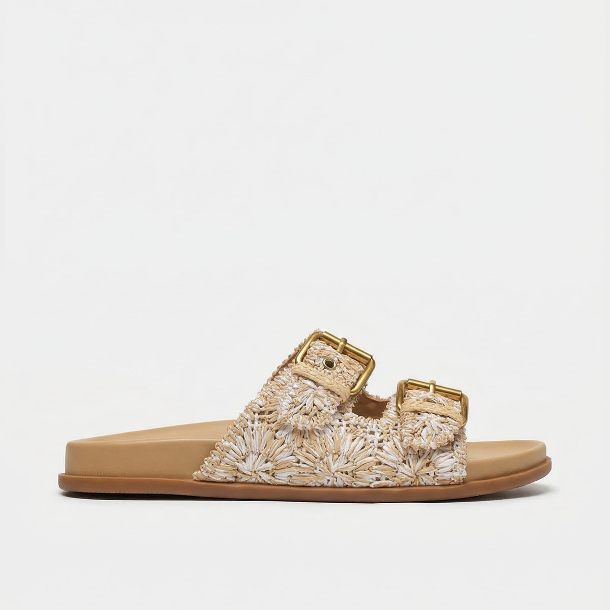 Rosalie Buckle Slides Sandals