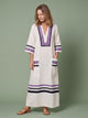 Melba Lane - lilac wide sleeve resort maxi dress, full length view, AU women's sizes