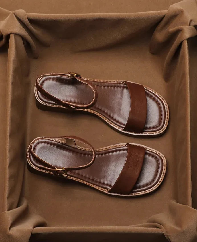 Veniz Italian Open-Toe Strap Sandal