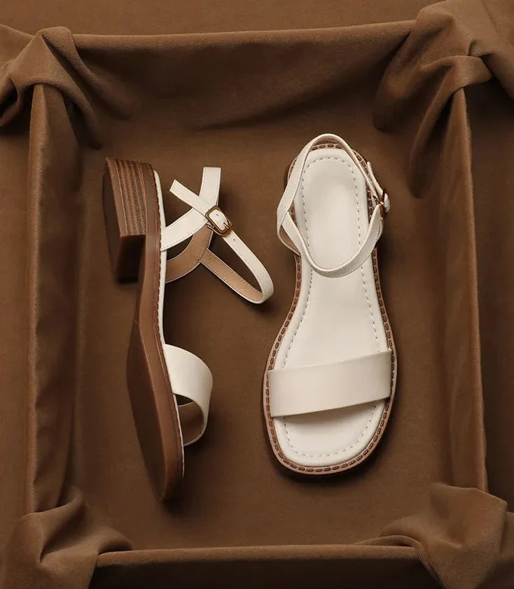 Veniz Italian Open-Toe Strap Sandal