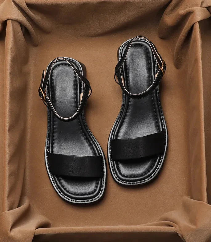 Veniz Italian Open-Toe Strap Sandal