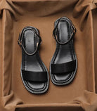 Veniz Italian Open-Toe Strap Sandal