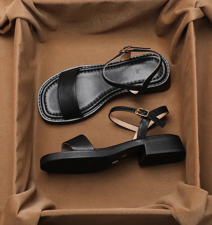 Veniz Italian Open-Toe Strap Sandal