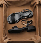 Veniz Italian Open-Toe Strap Sandal
