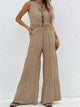 Verona Lightweight Tie Front Two Piece Pants Set