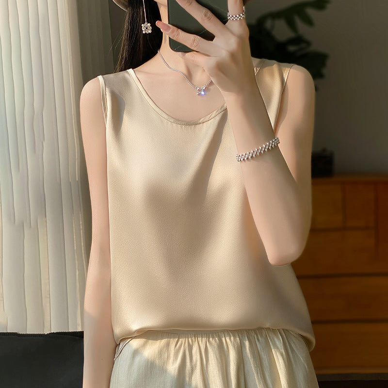 Jill Silky Satin Tank