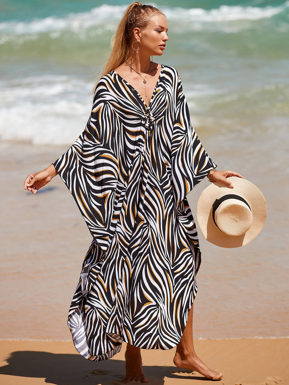 Marina Beach Kaftan Cover-Up