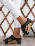 Fiorella Cork Wedge Sandals