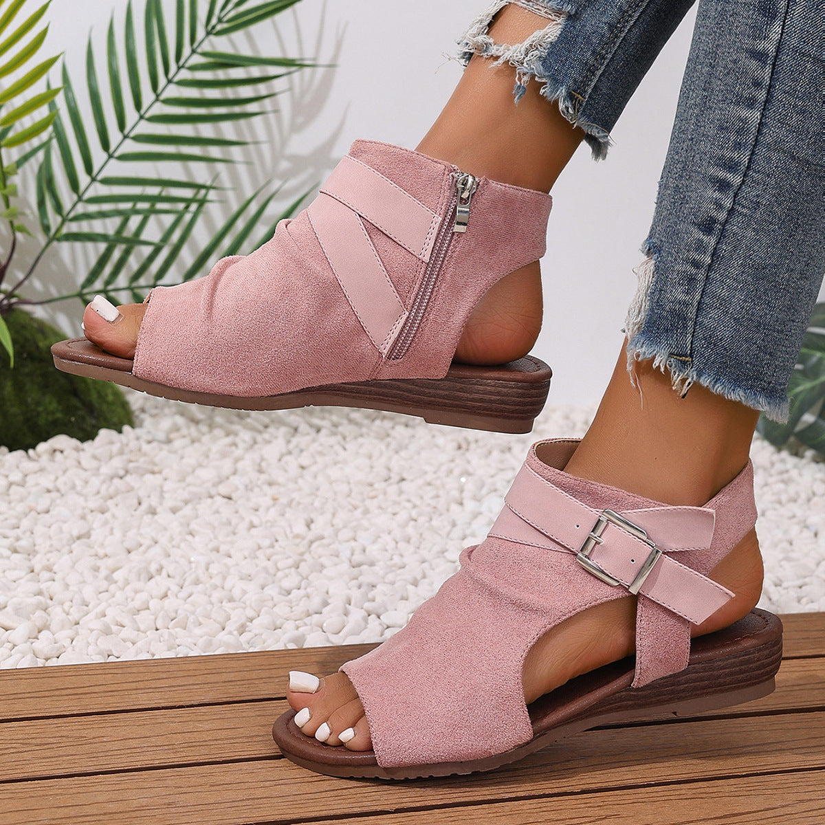 Charlene Buckle Strap Sandals