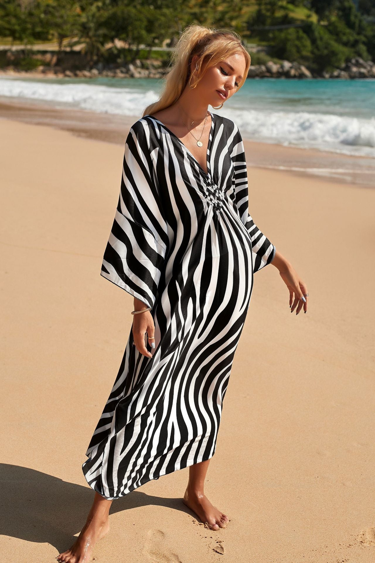 Marina Beach Kaftan Cover-Up