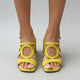 Cromer Ring Cutout Block Heel Sandals