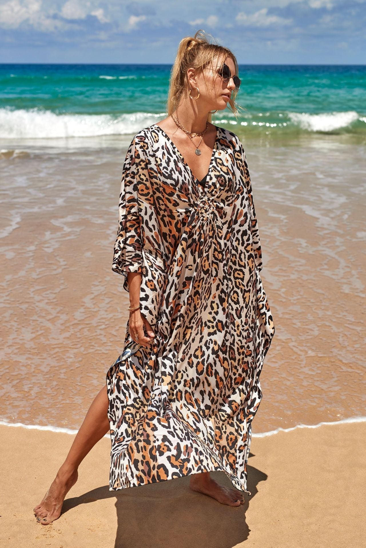Marina Beach Kaftan Cover-Up