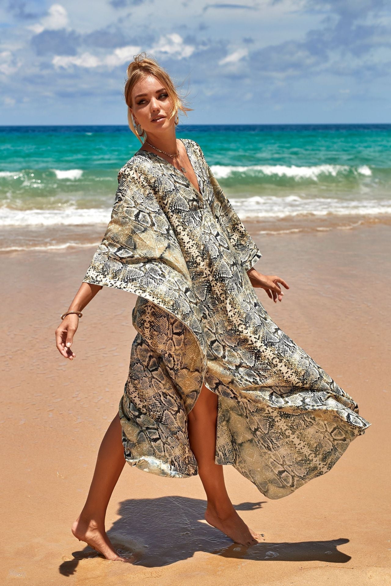 Marina Beach Kaftan Cover-Up
