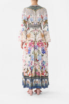 Margo & Main – floral chiffon puff sleeve maxi dress, additional view 12, US women's sizes