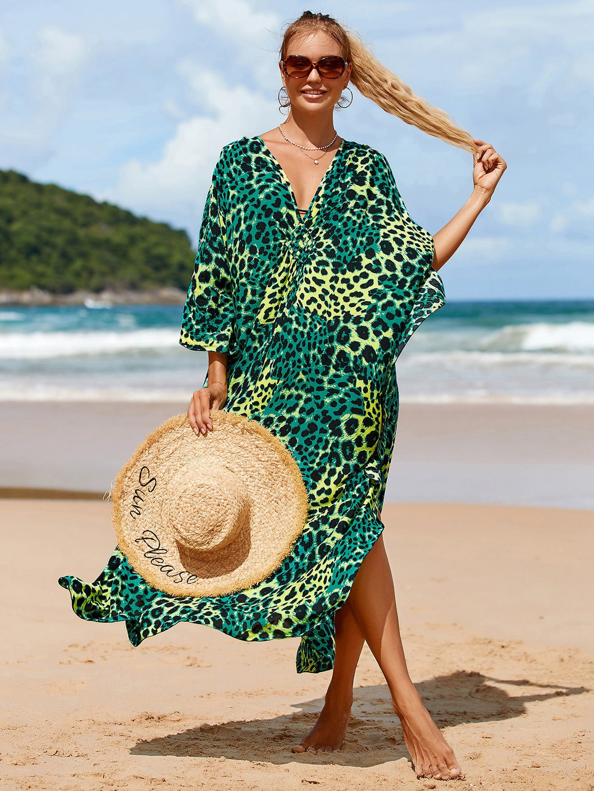 Marina Beach Kaftan Cover-Up