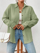 Margo & Main – lightweight cotton gauze button-up shirt, additional view 12, US women's sizes