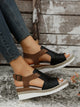 Nerina Two-Tone Espadrille Wedge Sandals