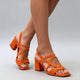 Cromer Ring Cutout Block Heel Sandals