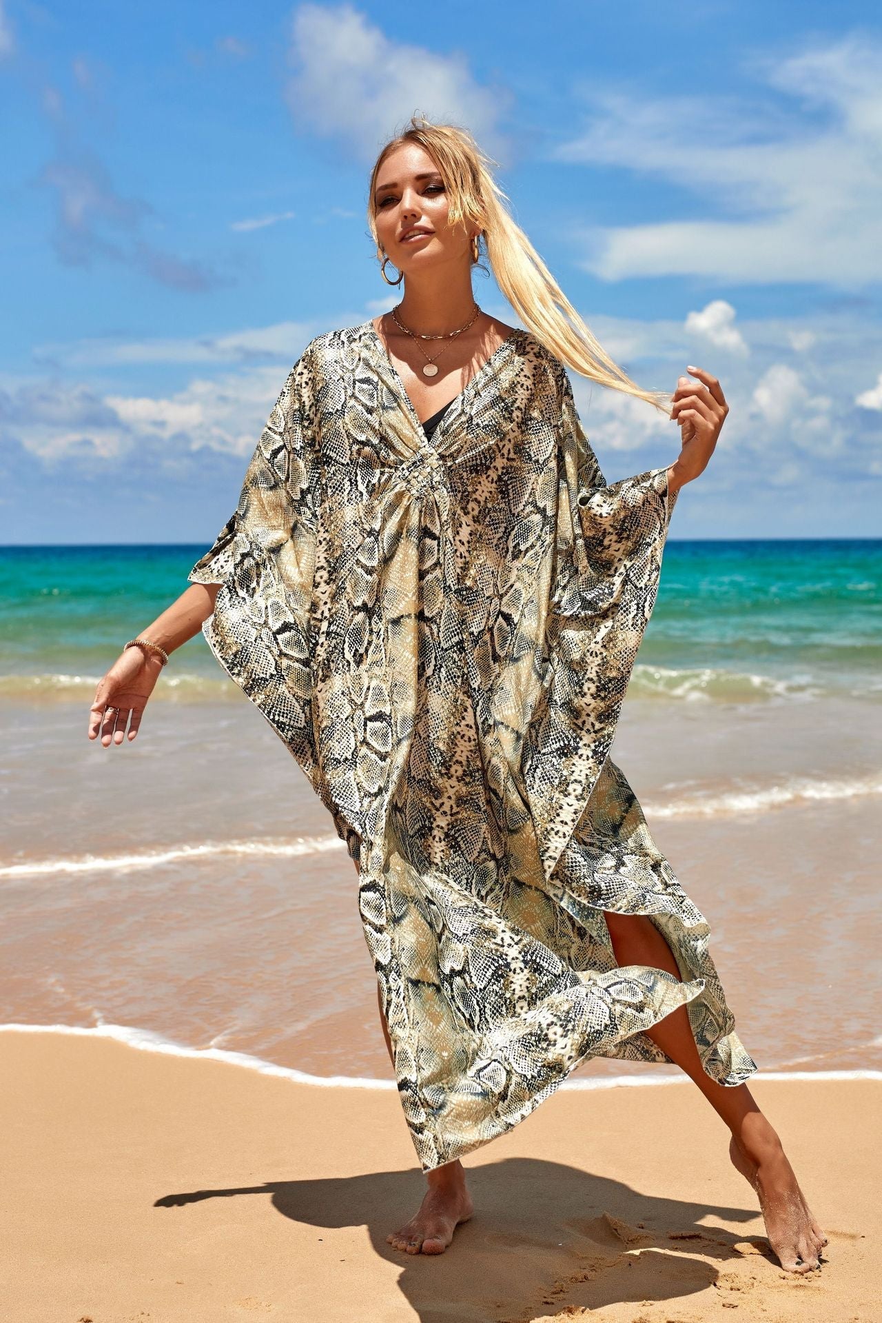Marina Beach Kaftan Cover-Up