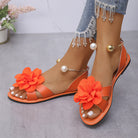Rochelle Pearl Flower Sandals