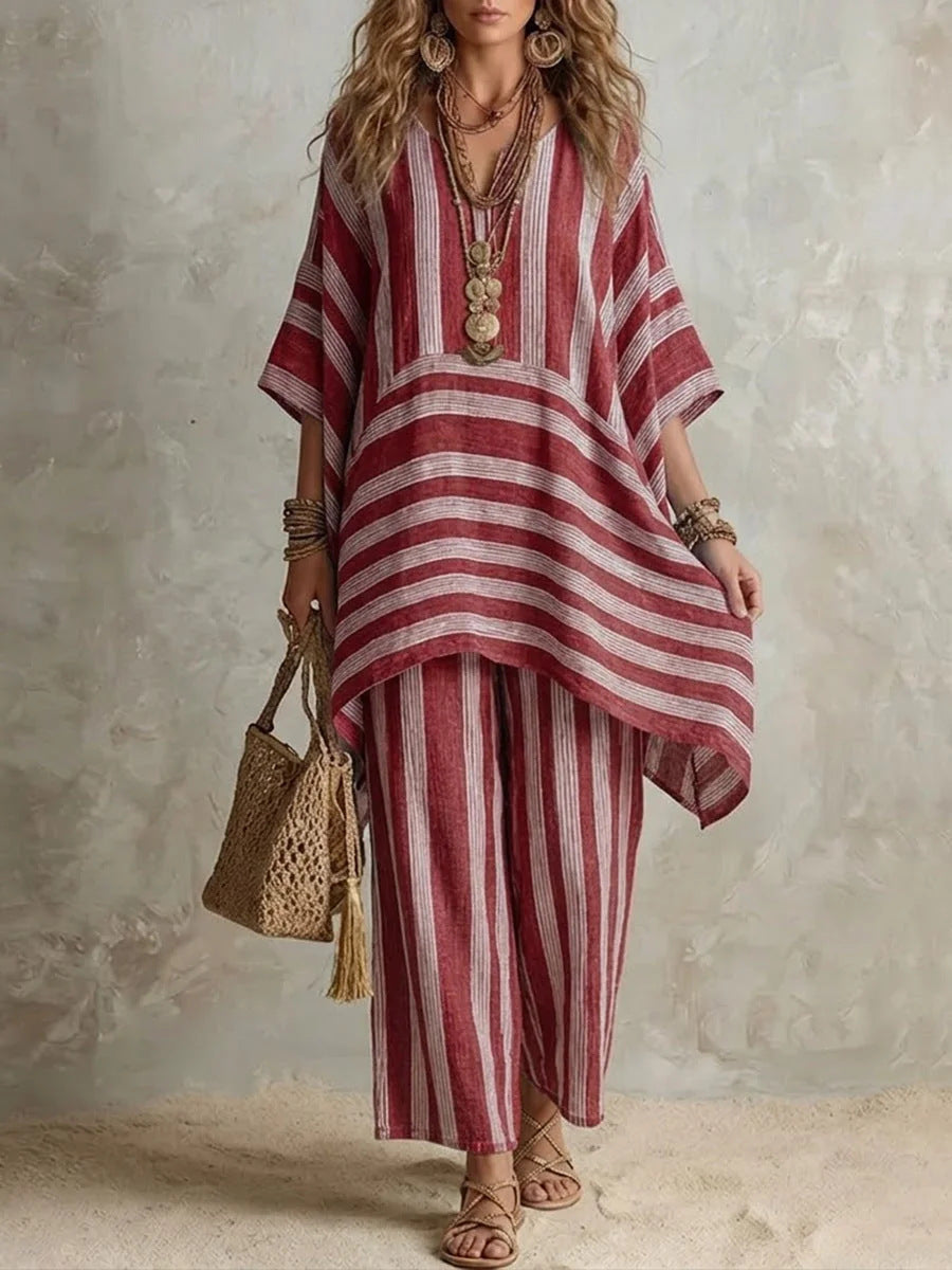 Ramona Striped Two Piece Set