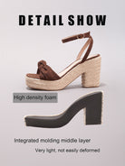 Margo & Main – Knotted Bow Espadrille Wedge Sandals, additional view 11, US women's sizes