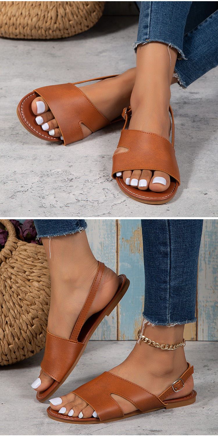 Oriana Slingback Flat Sandals