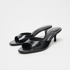 Selene Open Toe Kitten Heel Mules