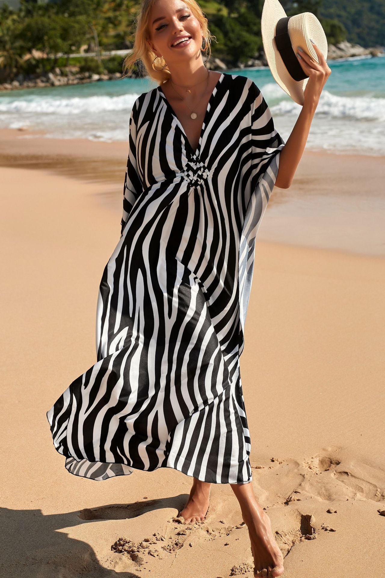 Marina Beach Kaftan Cover-Up