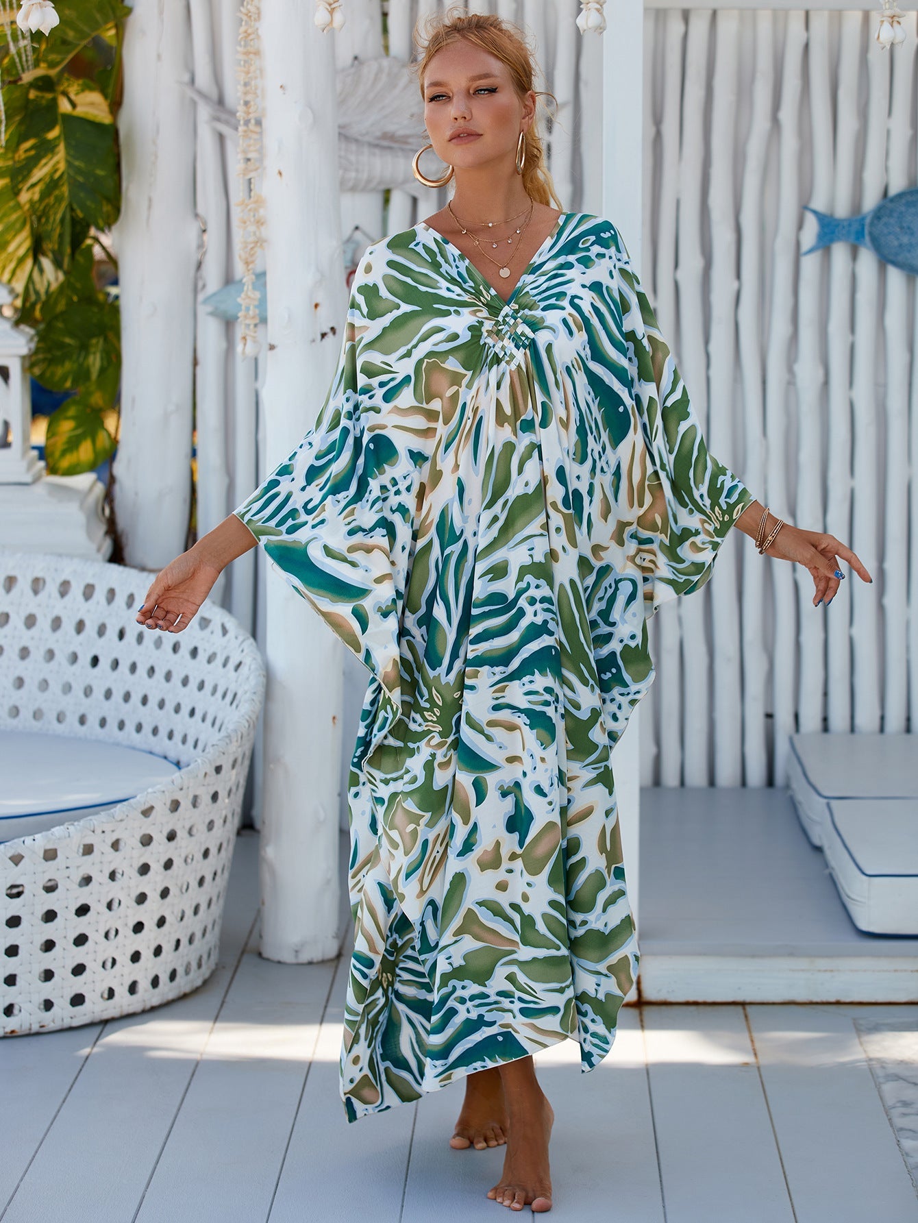 Margo & Main – beach kaftan cover-up, additional view 37, US women's sizes