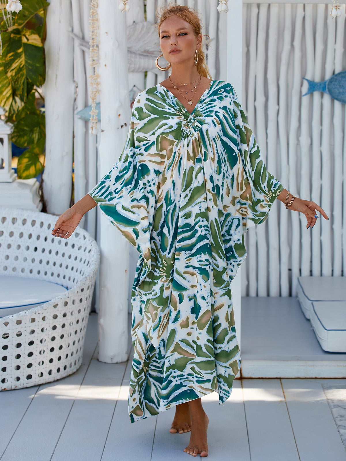 Margo & Main – beach kaftan cover-up, additional view 37, US women's sizes