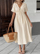Emmeline Tie-Front Gauze Midi Dress