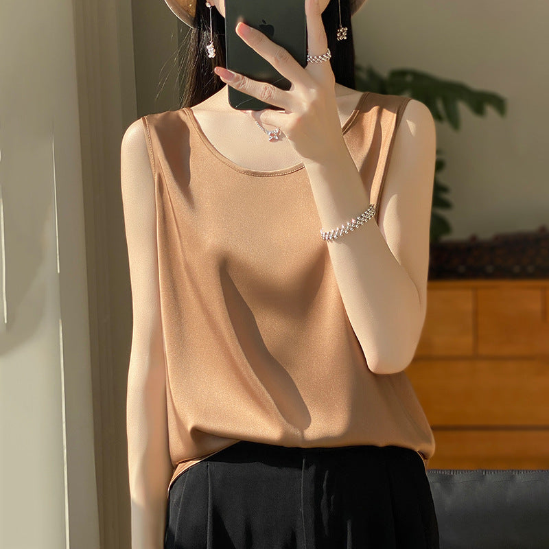 Jill Silky Satin Tank
