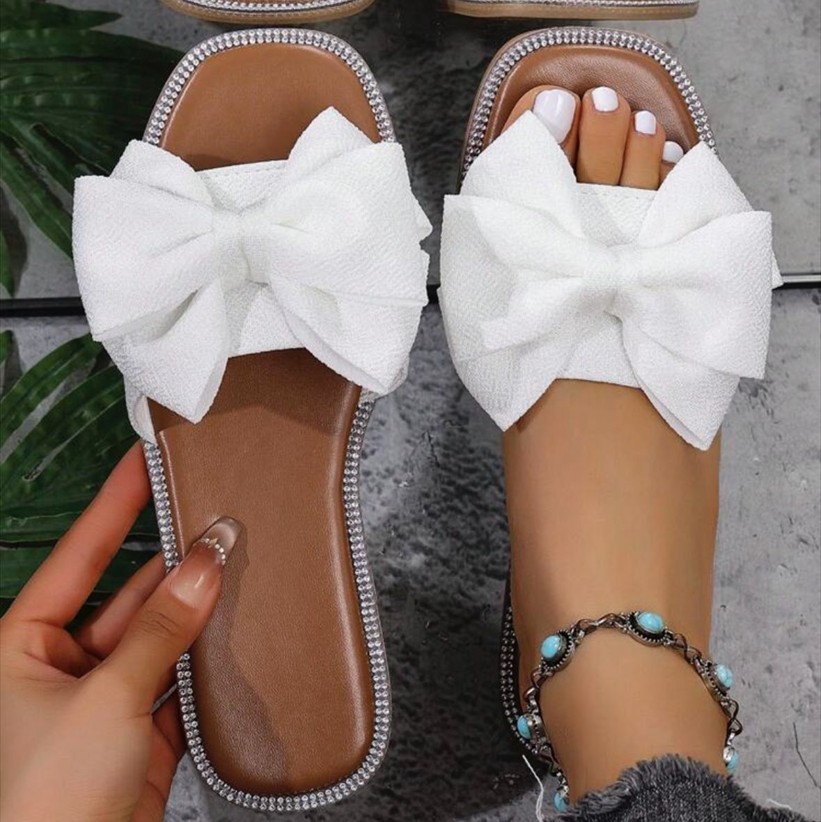 Suzanne Bow Slide Sandals