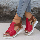 Nerina Two-Tone Espadrille Wedge Sandals