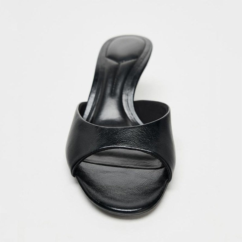 Selene Open Toe Kitten Heel Mules