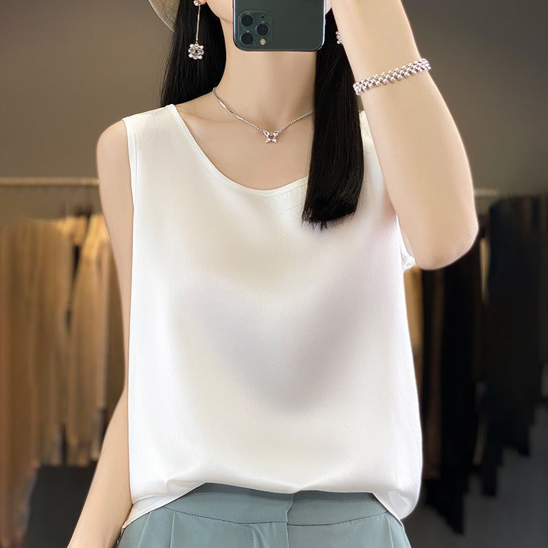 Jill Silky Satin Tank