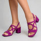 Cromer Ring Cutout Block Heel Sandals