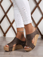 Fiorella Cork Wedge Sandals