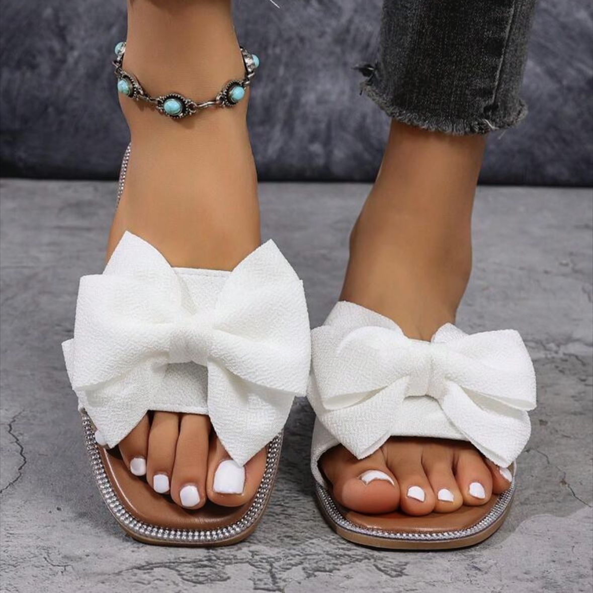 Suzanne Bow Slide Sandals