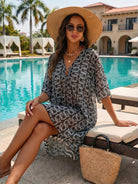 Sybil Printed Beach Cover-Up Dress