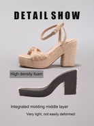 Margo & Main – Knotted Bow Espadrille Wedge Sandals, additional view 14, US women's sizes