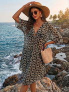 Sybil Printed Beach Cover-Up Dress