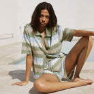 Meredith Crochet Stripe Two Piece Set