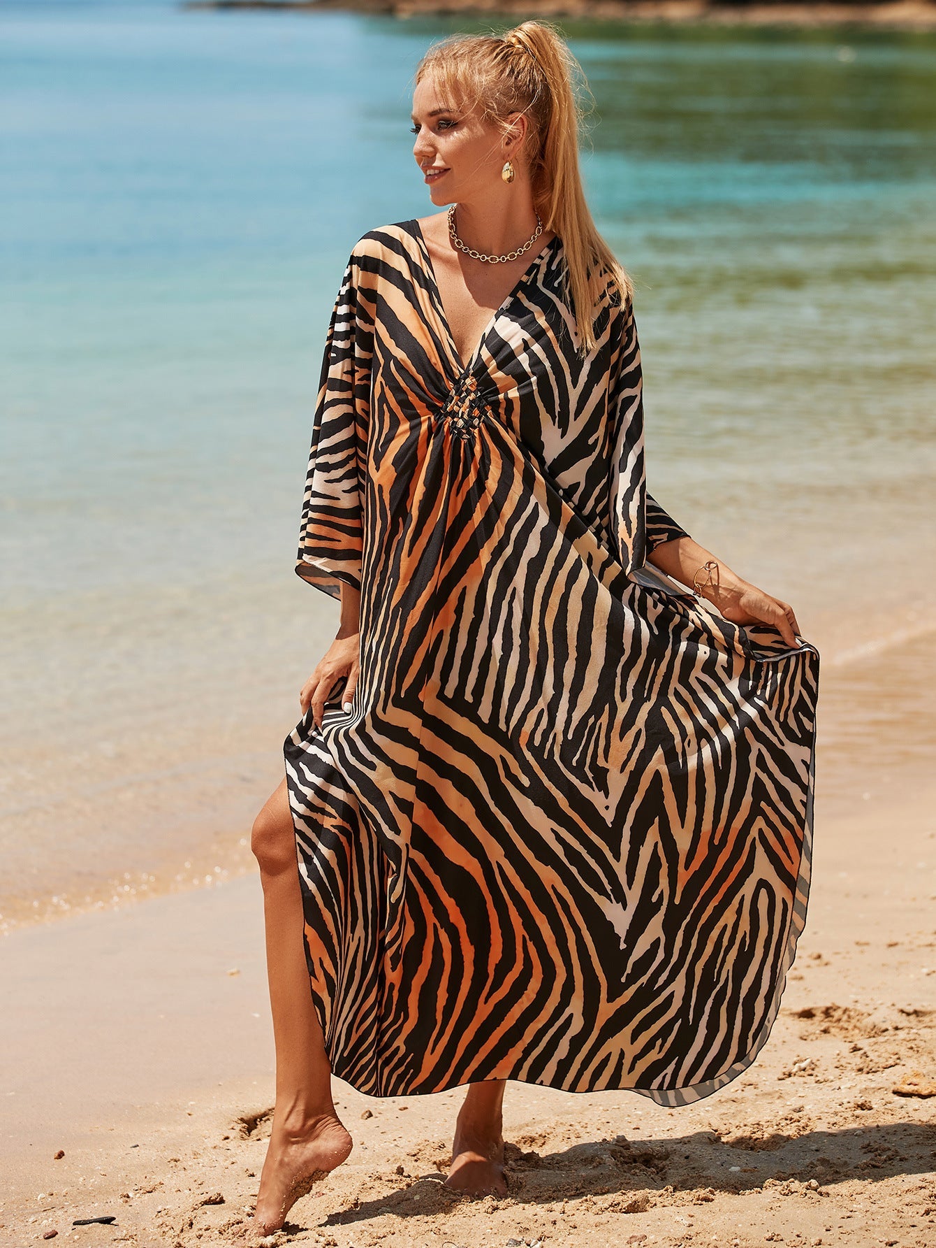 Marina Beach Kaftan Cover-Up