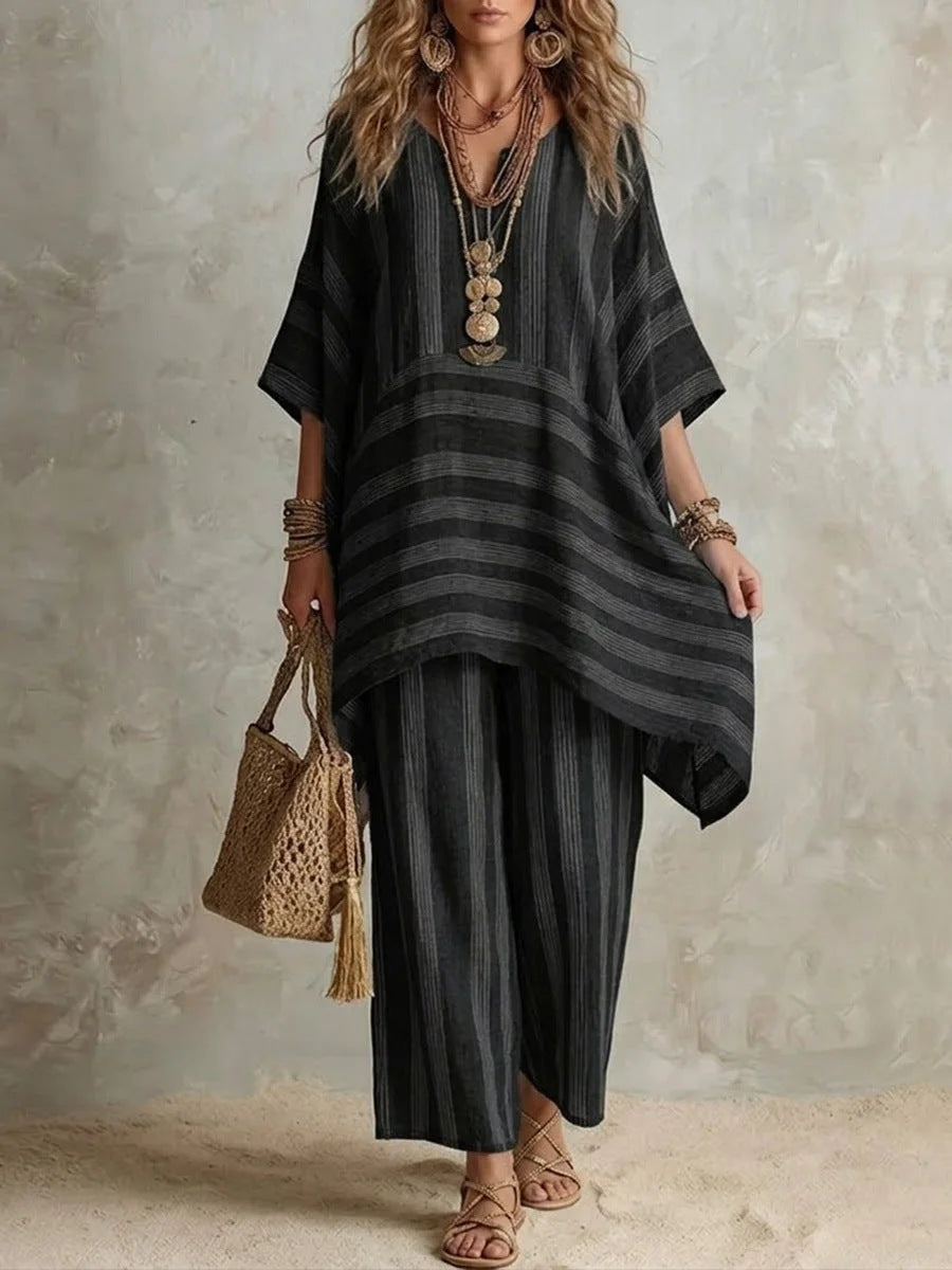 Ramona Striped Two Piece Set